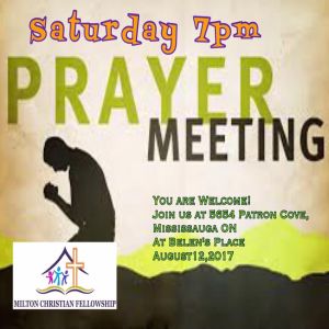 RECAP – Saturday 2017-08-12 Prayer Meeting